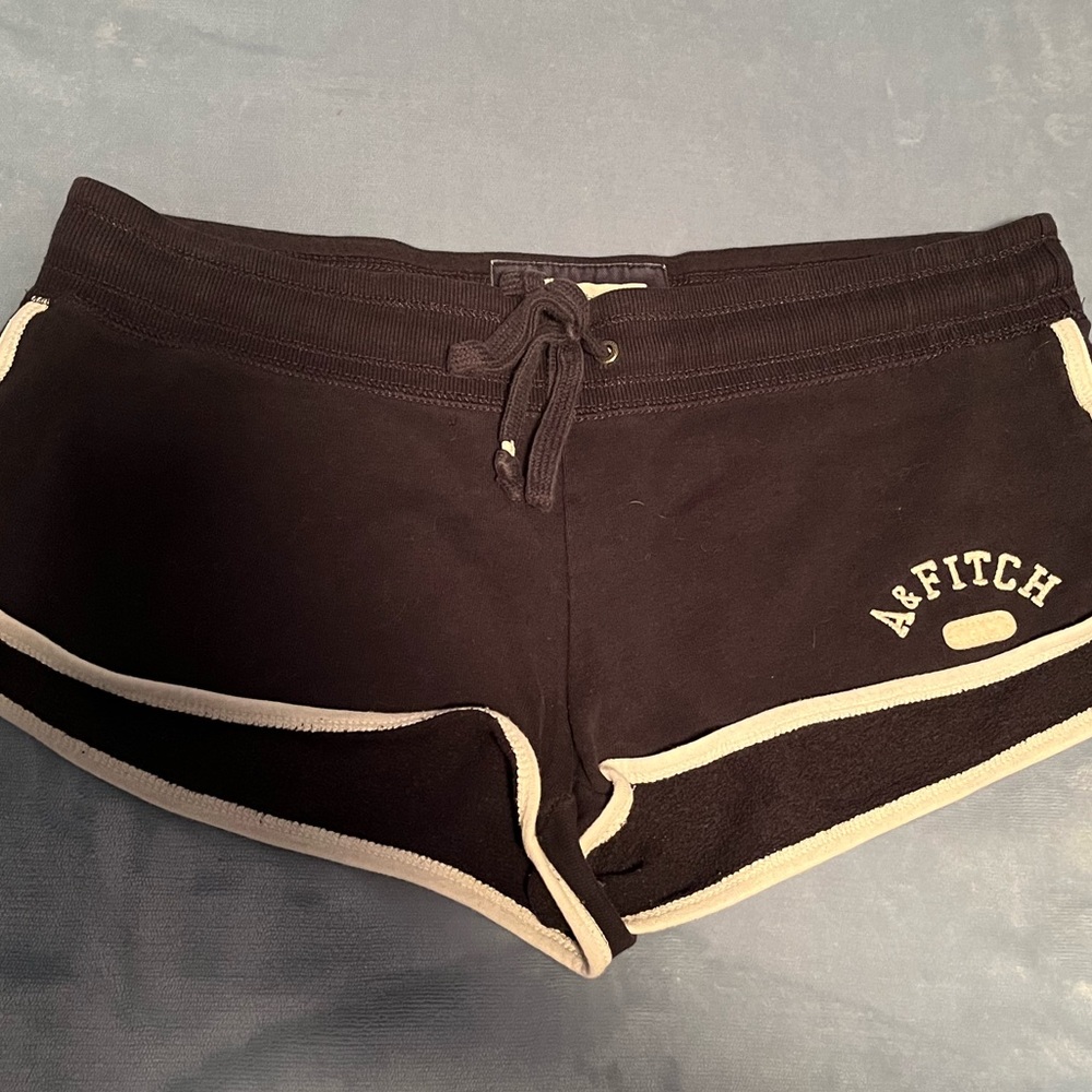 Navy Abercrombie & Fitch Pajama Shorts